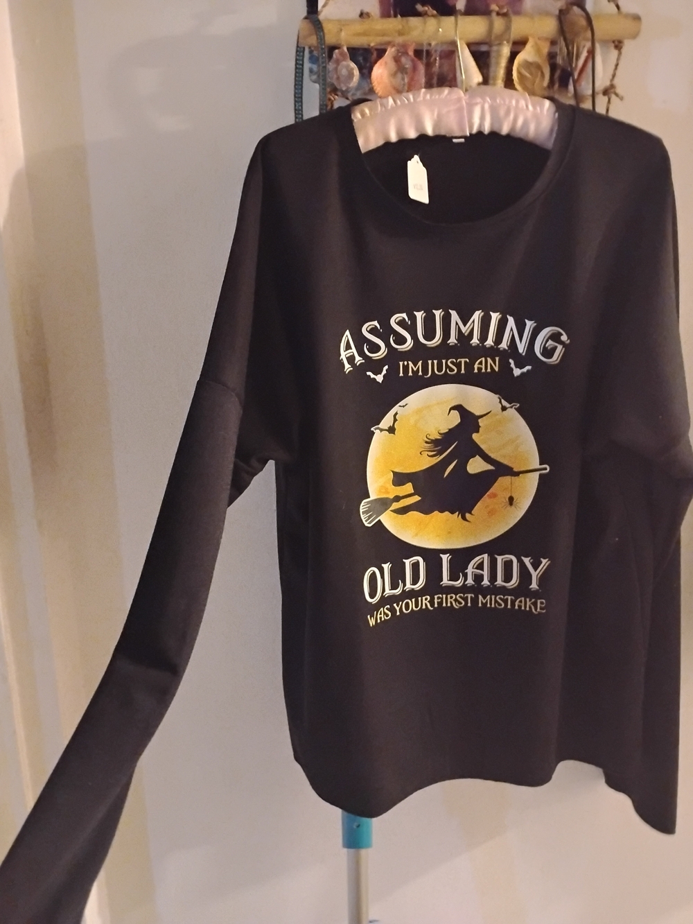 HALLOWEEN Witch Print Long sleeve T Shirt
